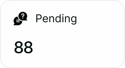 Pending items metric